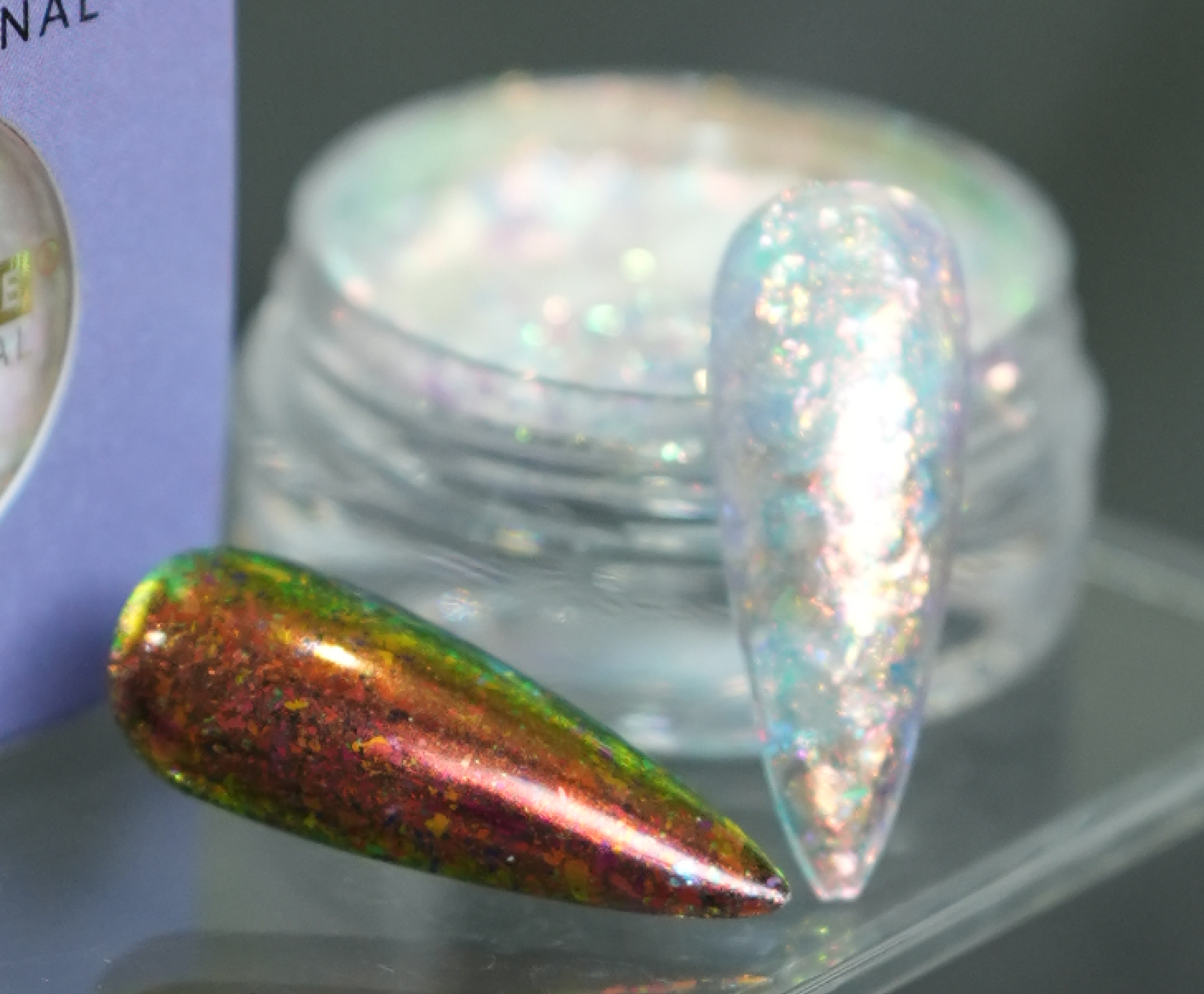 Transparent Optical Chameleon Flake - Tangerine Grove